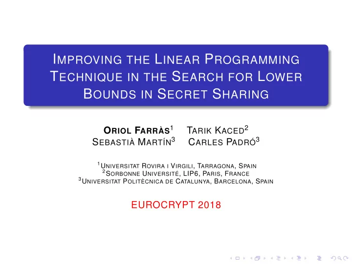 program
