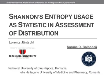 Introduction  General null hypothesis H 0 : data follow a specific distribution
