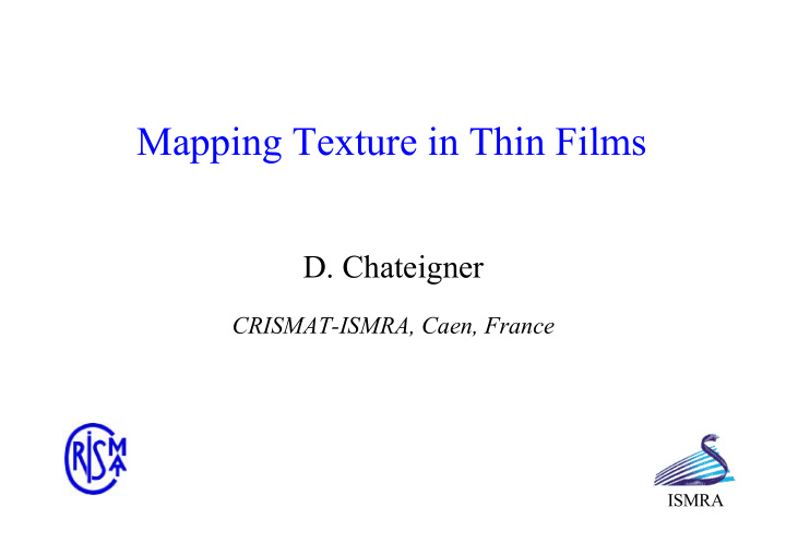 mapping texture in thin films