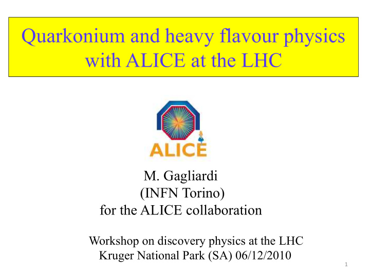 with alice at the lhc