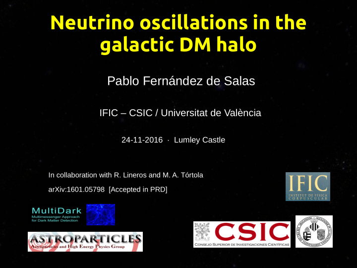 neutrino oscillations in the galactic dm halo