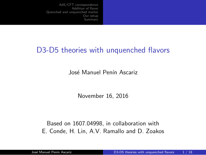 d3 d5 theories with unquenched flavors