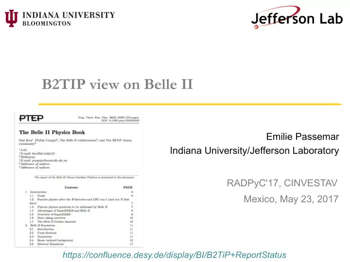 b2tip view on belle ii
