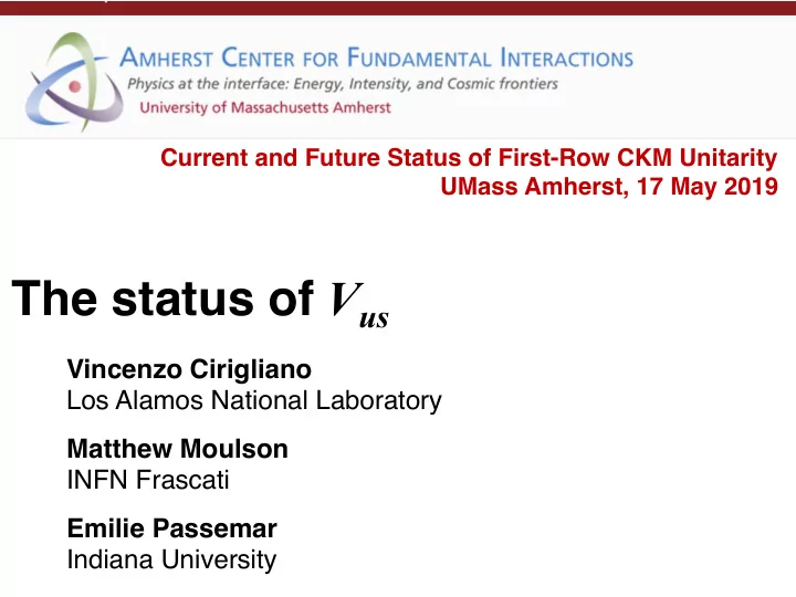 v us ckm unitarity gauge universality