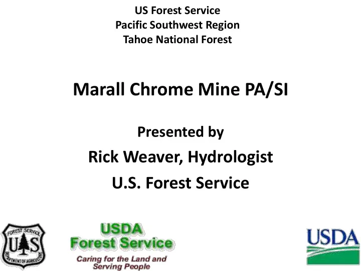marall chrome mine pa si