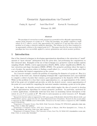 speaking, an extent measure of P either computes certain statistics of P itself or of a (possibly