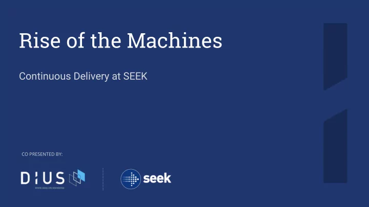 rise of the machines