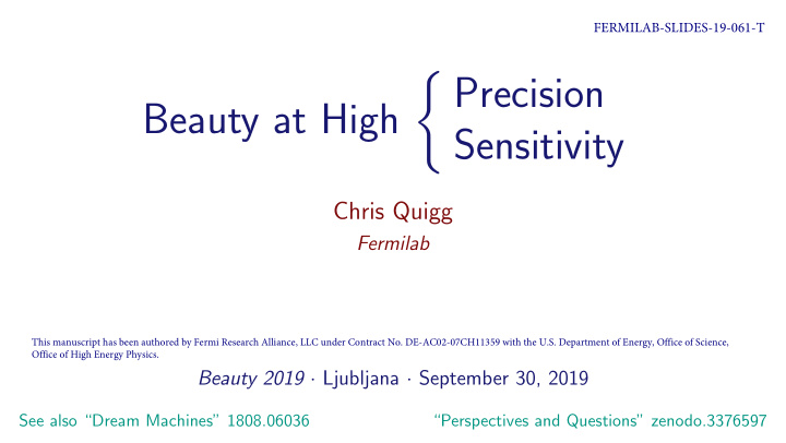 precision beauty at high sensitivity