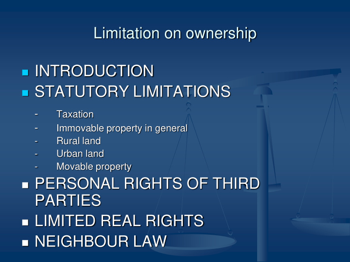 statutory limitations