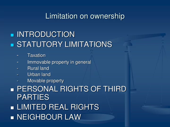 statutory limitations