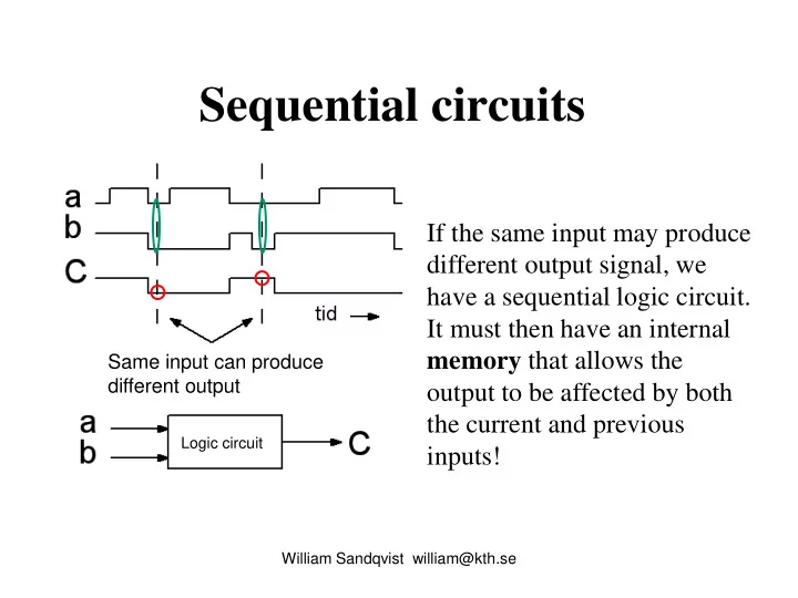 sequential circuits
