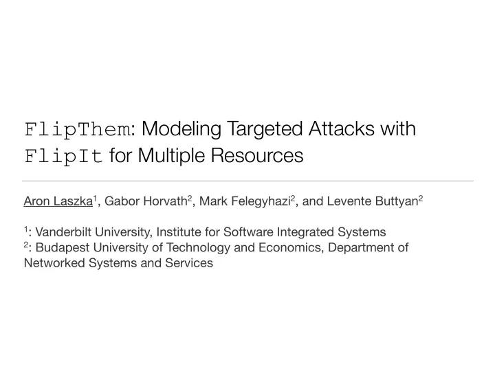 stealthy attacks