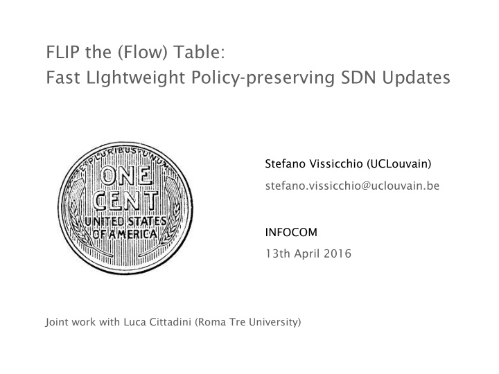 flip the flow table fast lightweight policy preserving