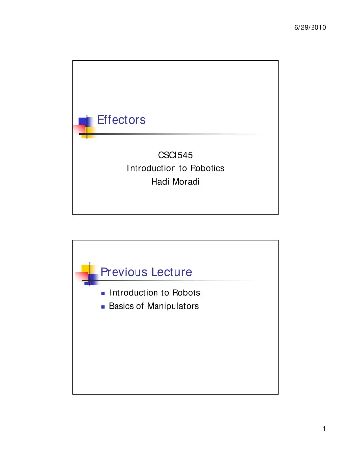 effectors