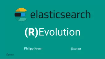 (R) Evolution Philipp Krenn  @xeraa  Revolution