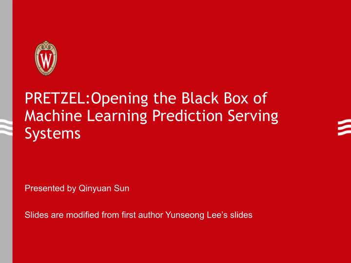 pretzel opening the black box of machine learning