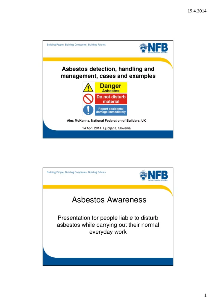 asbestos awareness