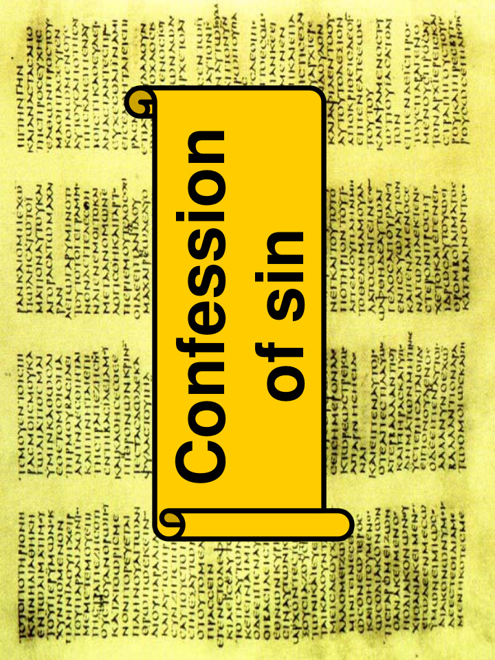 confession confession of sin
