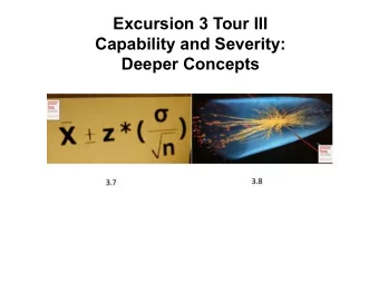 Excursion 3 Tour III  Capability and Severity:  Deeper Concepts  Frequentist Family Feud  A