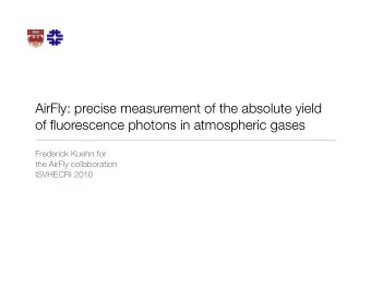 AirFly: precise measurement of the absolute yield  of fluorescence photons in atmospheric gases