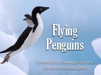 Flying  Penguins  Embedded  Linux  applications    for  autonomous  UAVs  Clay