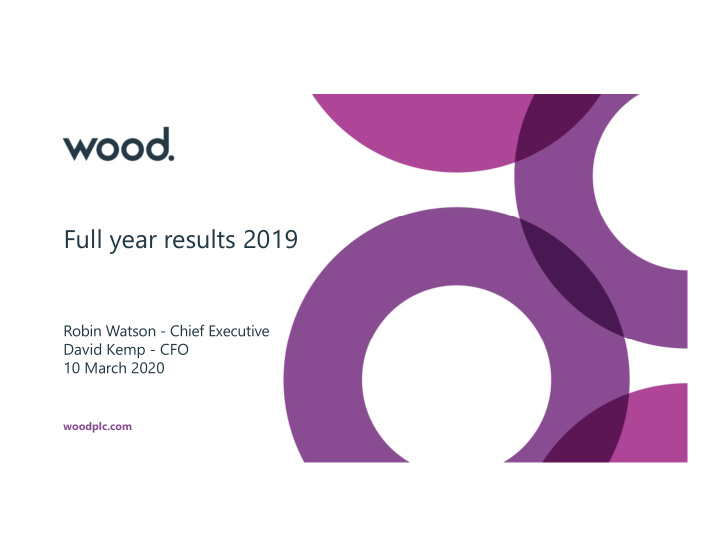 full year results 2019