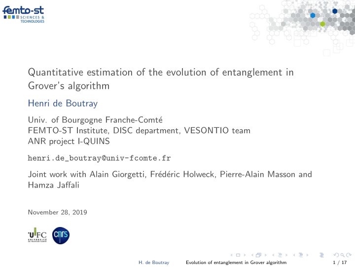 quantitative estimation of the evolution of entanglement