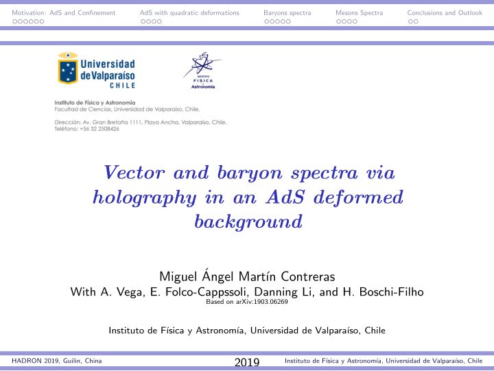 vector and baryon spectra via holography in an ads