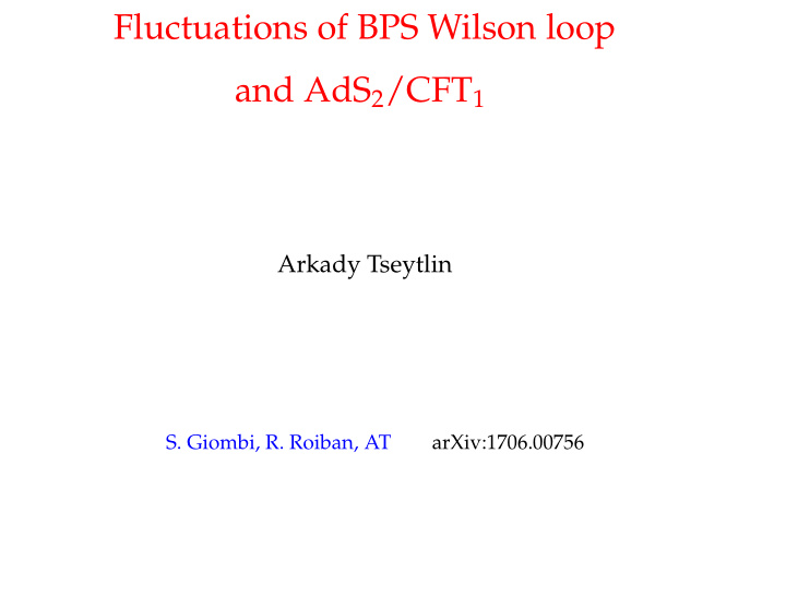 fluctuations of bps wilson loop