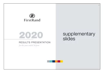 supplementary  slides  2  Revenue split NET INTEREST INCOME * = 60%  NON-INTEREST REVENUE = 40%