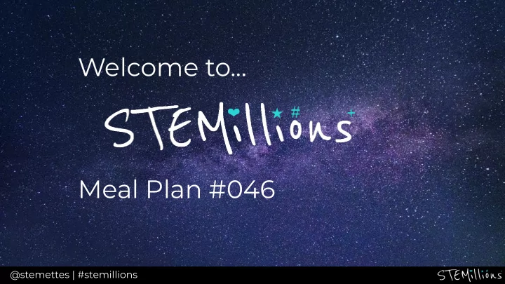 welcome to meal plan 046