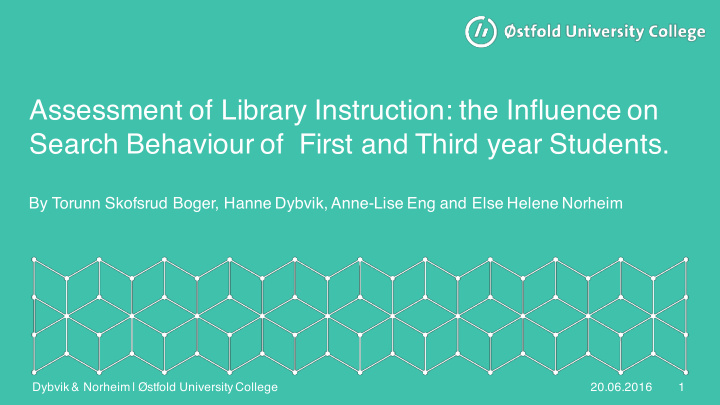 assessment of library instruction the influence on search