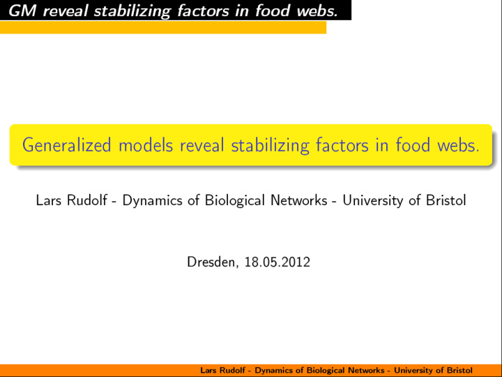 food webs the who eats who in ecology nodes species links