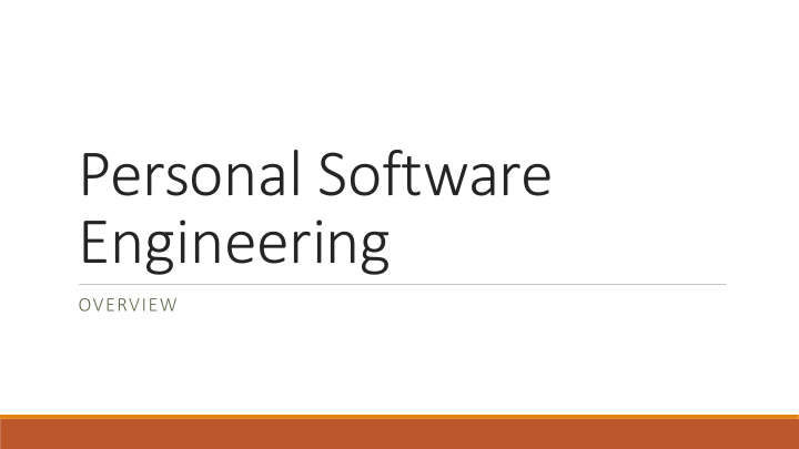 personal software