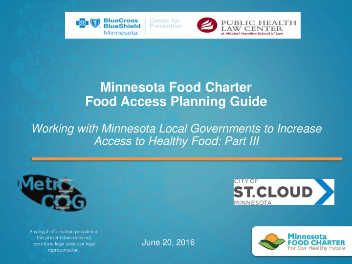 minnesota food charter