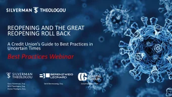 Best Practices Webinar  Gary Silverman, Esq.  Seth Berenzweig, Esq.  Jonathan Silverman  Milt