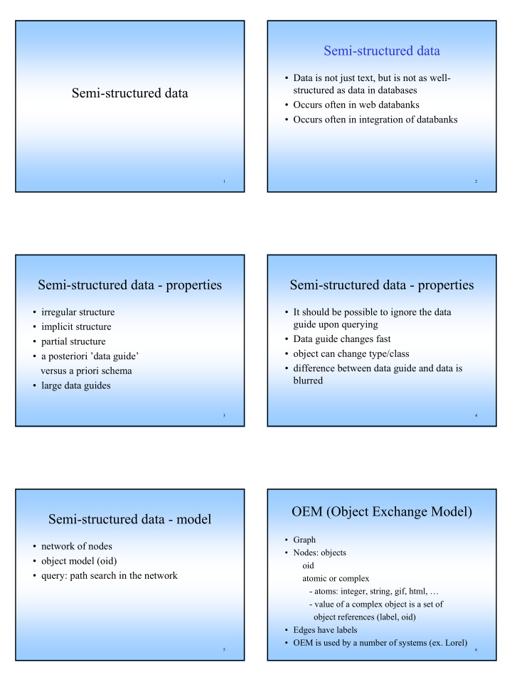 semi structured data