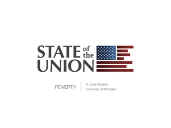 Women, Men and Poverty  H. Luke Shaefer  Associate Professor of Social Work and Public Policy
