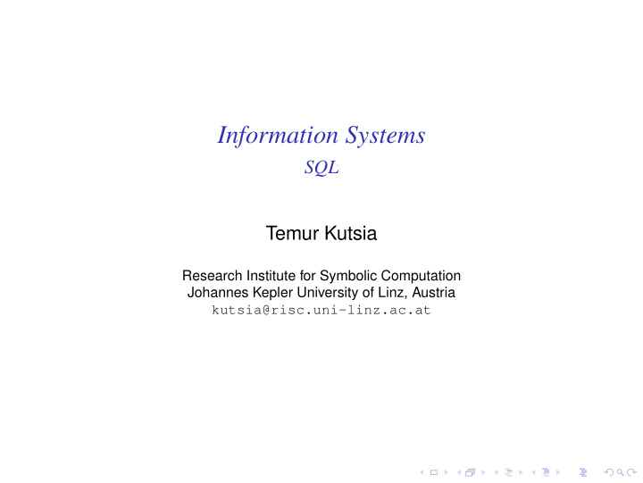 information systems