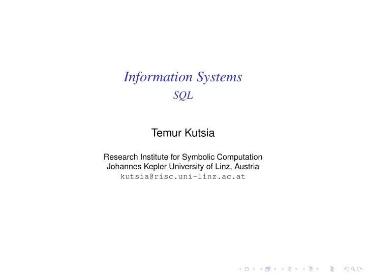 information systems