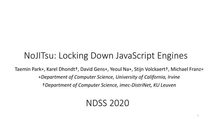 nojitsu locking down javascript engines