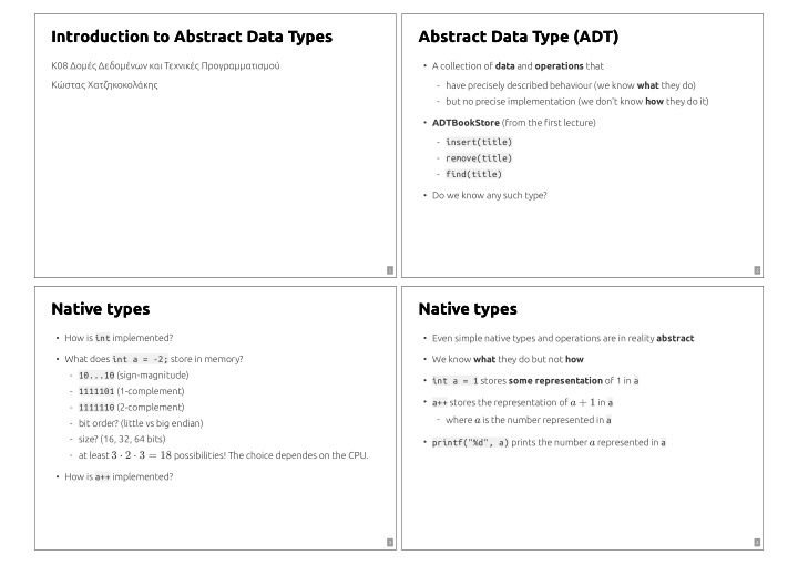 introduction to abstract data types introduction to