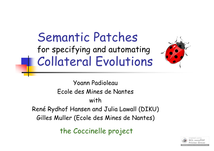 semantic patches