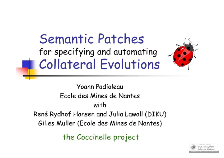 semantic patches