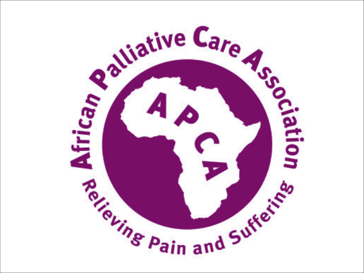 palliative care and health systems strengthening in