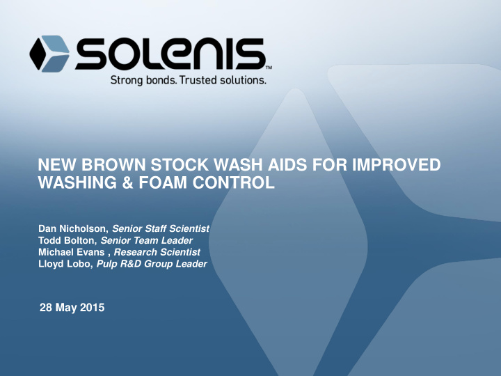 new brown stock wash aids for improved