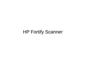 HP Fortify Scanner  Setup  CSIF computer's should have the scanner  already installed