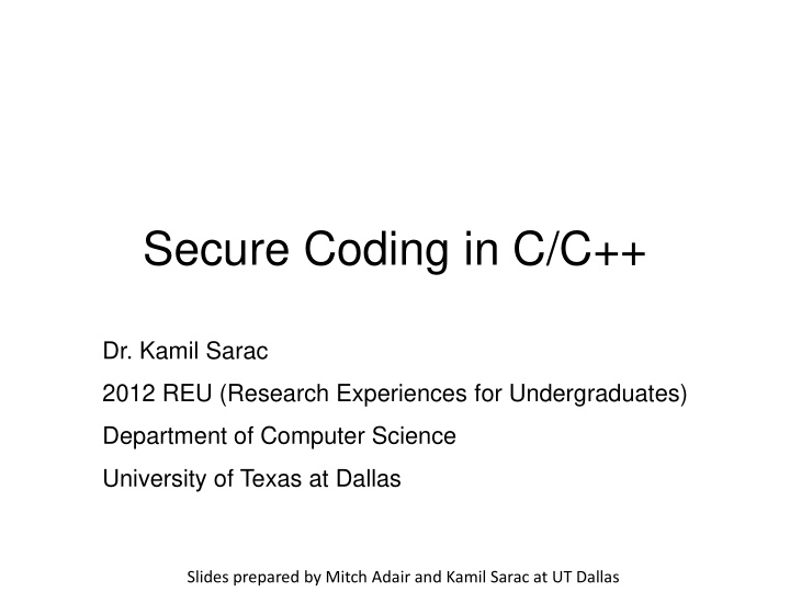 secure coding in c c