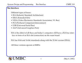 UMBC  A  B  M  A  L  T  F  O  U  M  B  C  I  M  Y  O  R  T  1  (May 6, 2002)  I  E  S  R  C  E  O