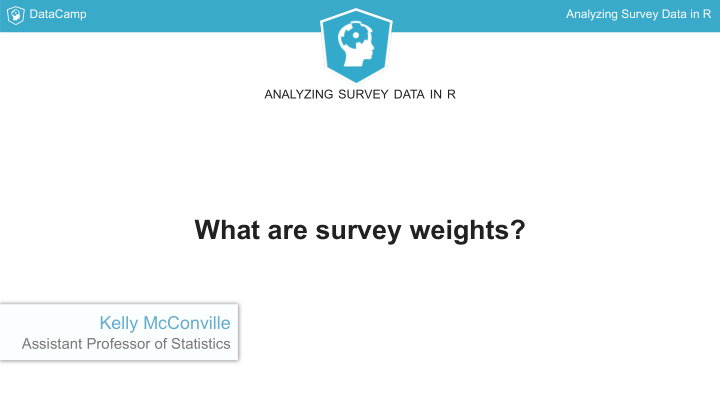what are survey weights